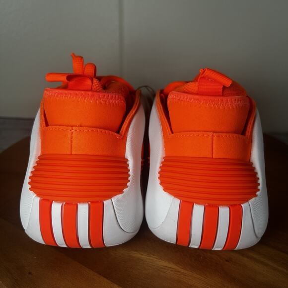 Adidas Harden Vol. 8 White Orange Basketball Rare Samples JP5446 Men’s Size 10 - Picture 4 of 9